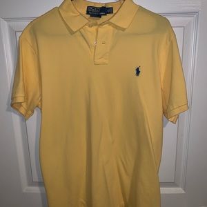 Mens yellow polo